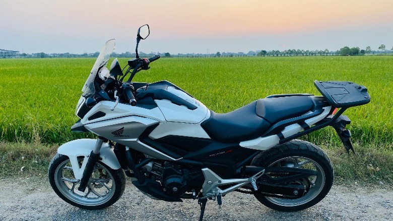 a white Honda NC750X