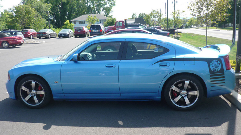 Dodge Charger SRT-8 Super Bee in a parking lot