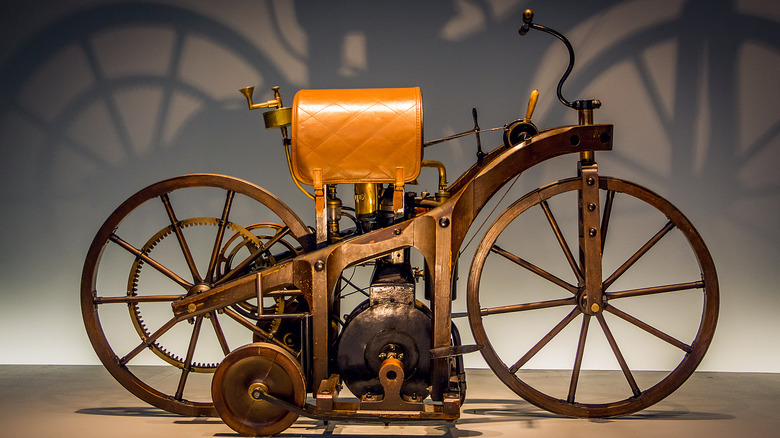 Old motorized bicycle