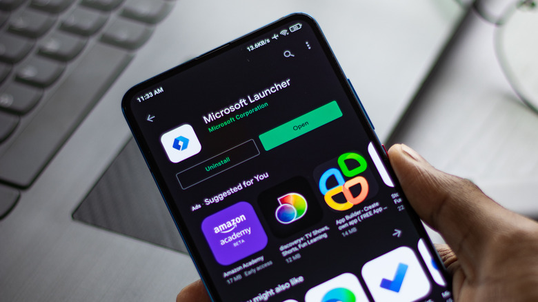 android phone downloading microsoft launcher