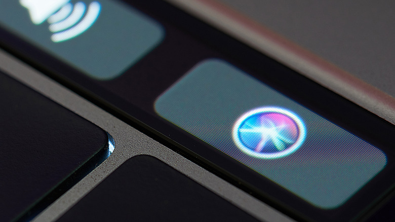 MacBook Siri button.