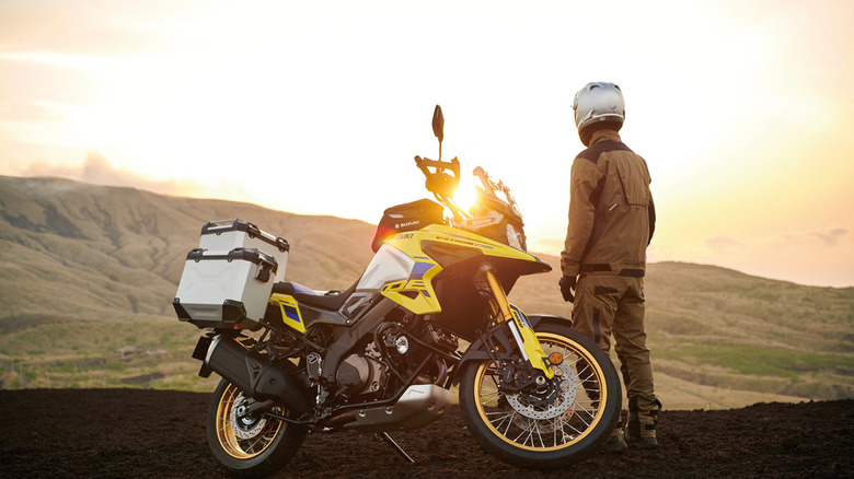 rider with Suzuki V-Strom ADV