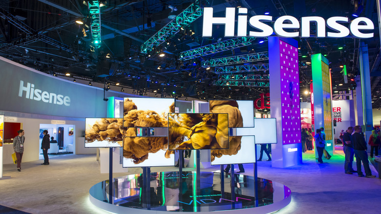 Hisense televisions on display