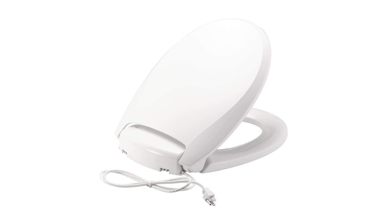 heated toilet seat with plug