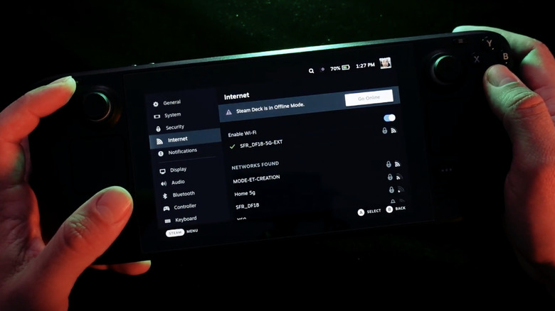 steam deck in offline mode