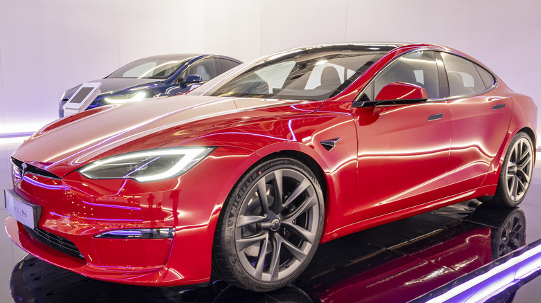 Tesla Model S red