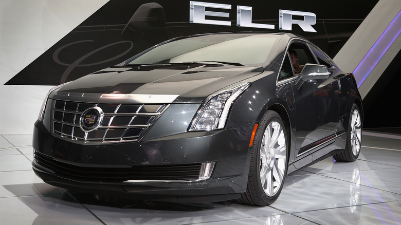 black Cadillac ELR in 2014