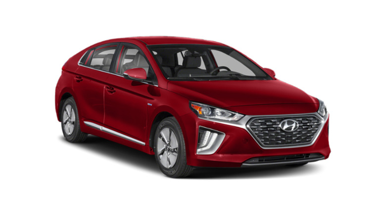 red 2020 Hyundai Ioniq Blue