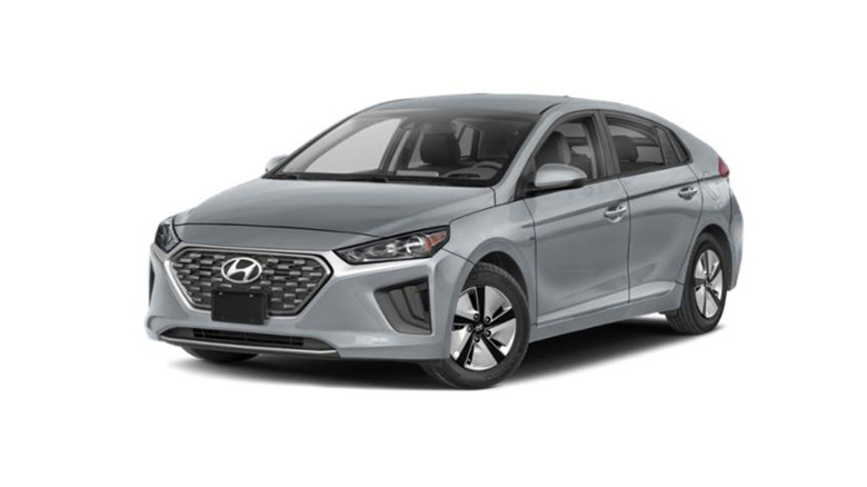 gray Hyundai Ioniq in the Blue trim