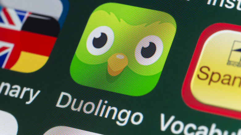 Duolingo icon on a smart device