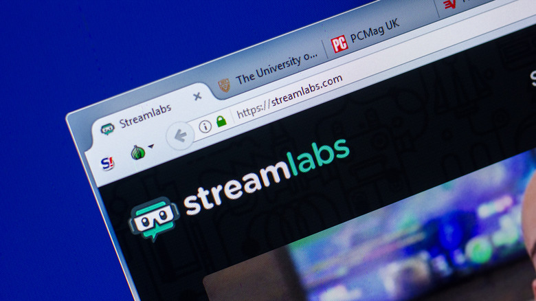 Streamlabs open in a tab