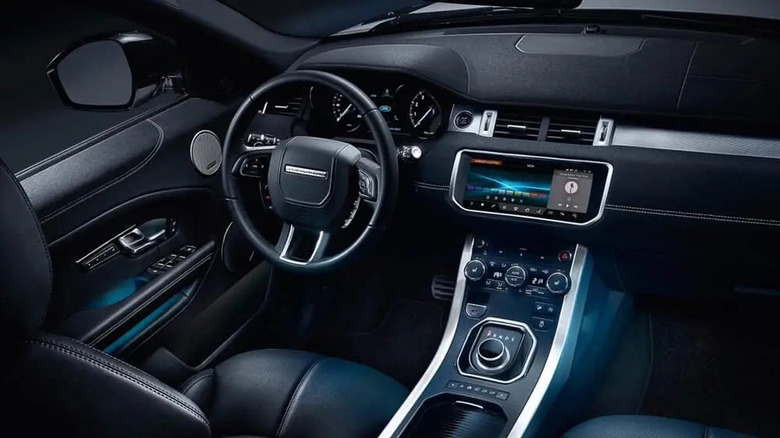 Interior of 2018 Land Rover Range Rover Evoque