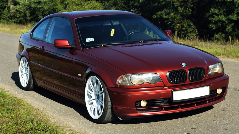 BMW E46 with aftermarket wheels