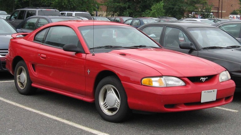 Ford Mustang parked