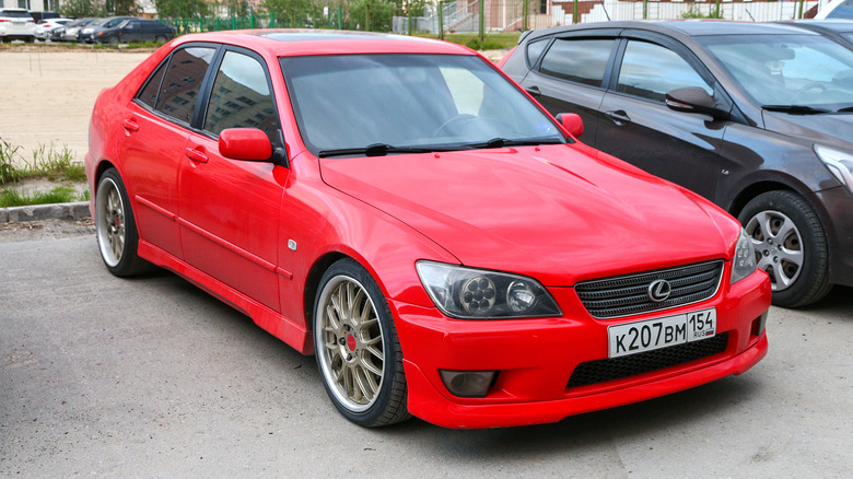 Lexus IS300 in parking lot