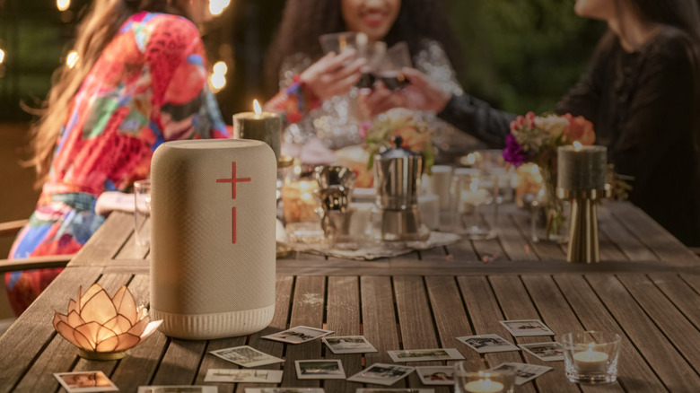 Epicboom Speaker on party table