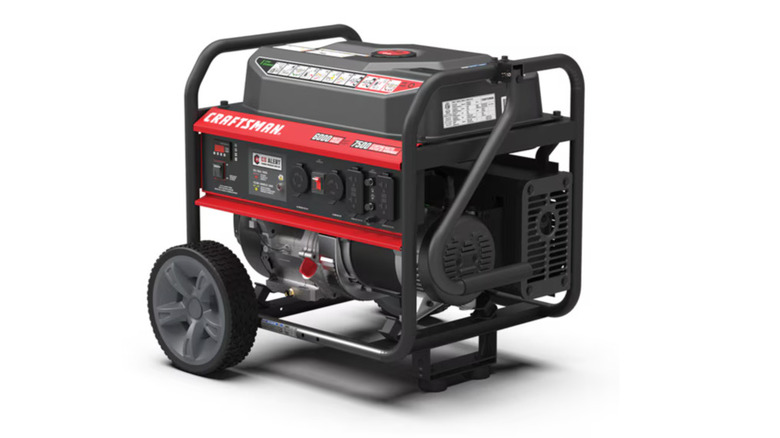 A Craftsman generator on white background