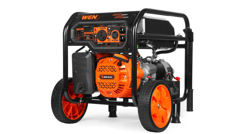 Wen portable generator on white background