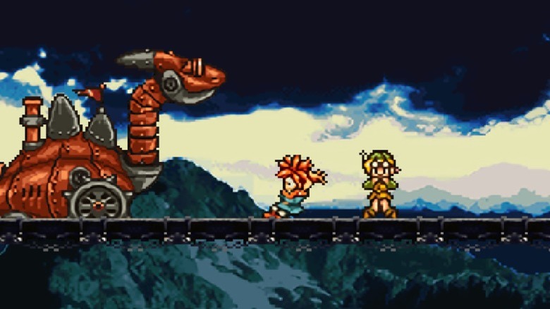 A dragon-shaped vehicle in Chrono Trigger