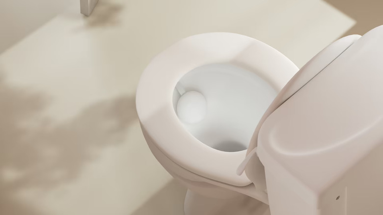 Withings U-Scan device in home toilet