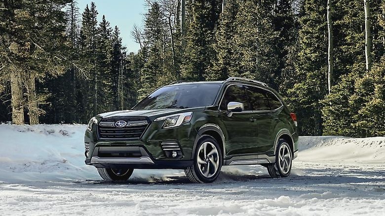 2023 Subaru Forester in the snow