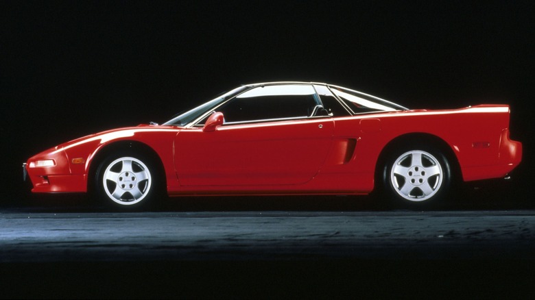 1989 Acura NSX prototype press image with no background