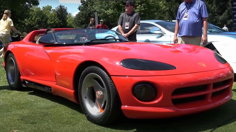 1989 Dodge Viper Concept parked on grass at car show