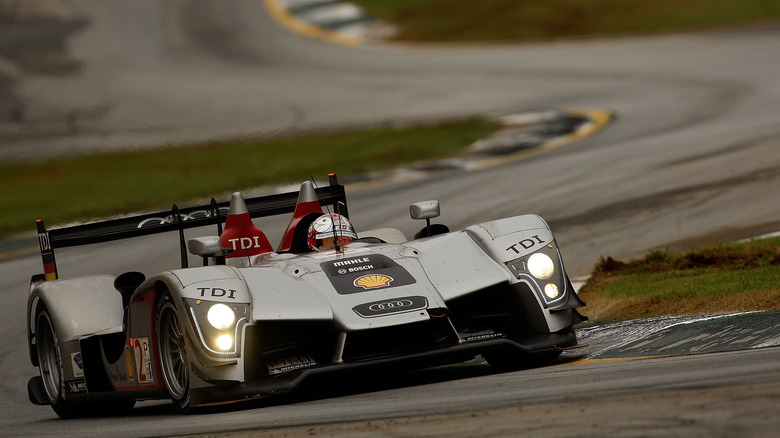 Audi Sport Team Joest Audi R15 TDI during the American Le Mans Series Petit Le Mans on September 26, 2009 at Road Atlanta in Braselton Georgia.