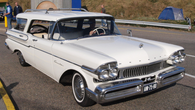 White Mercury Commuter station wagon at the Nationaal Oldtimer Festival Zandvoort 2009