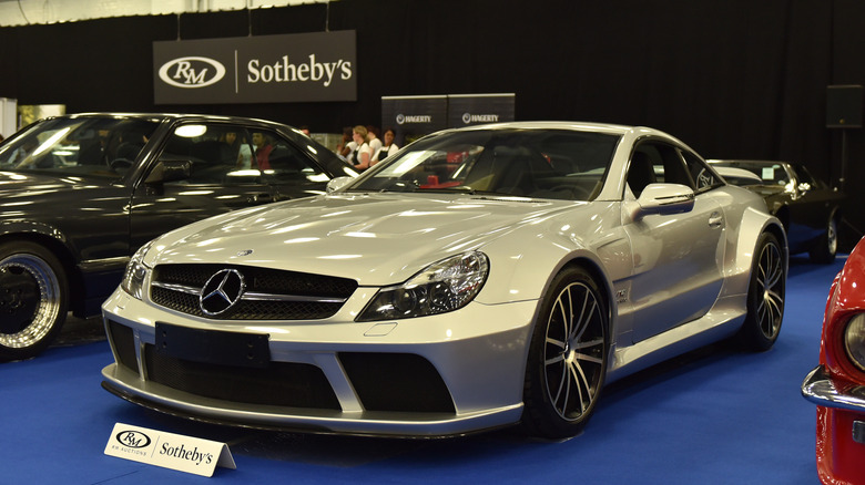 2009 Mercedes-Benz SL 65 AMG Black Series £180,000 - £220,000 on display during the RM Sotherb's London