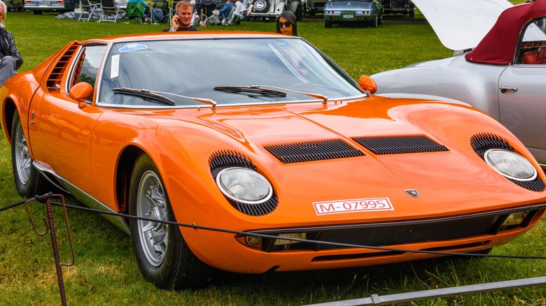 orange 1966 Lamborghini Miura