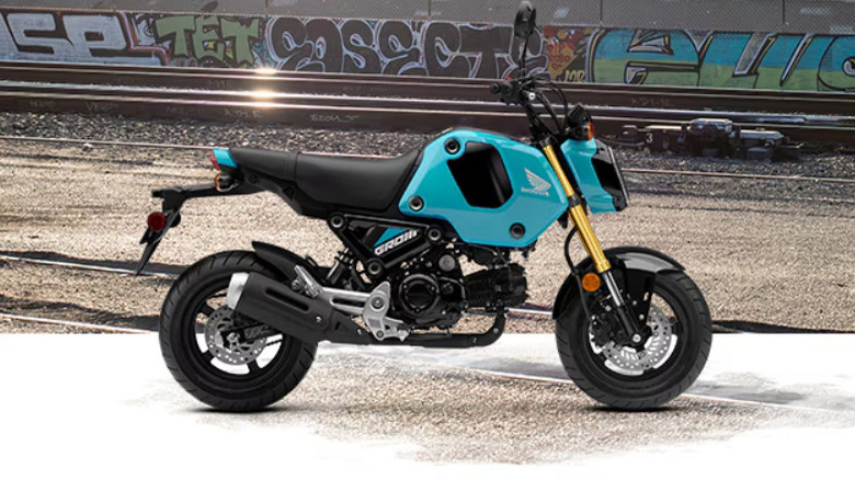 blue and black Honda Grom ABS 2024