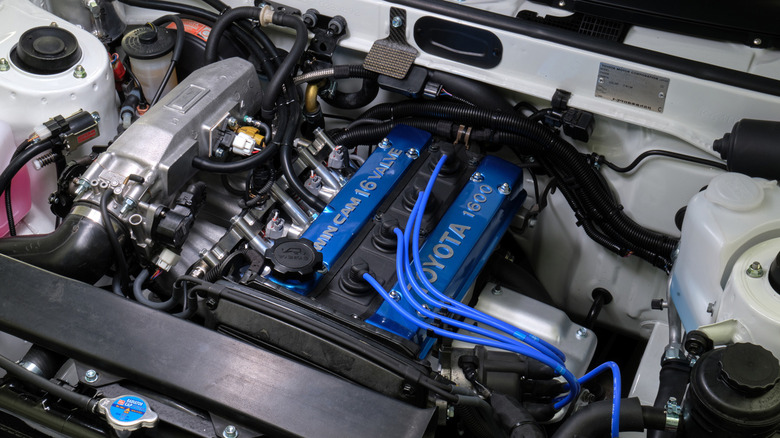 Toyota 4A-GE engine in the H2 AE86 concept running on hydrogen