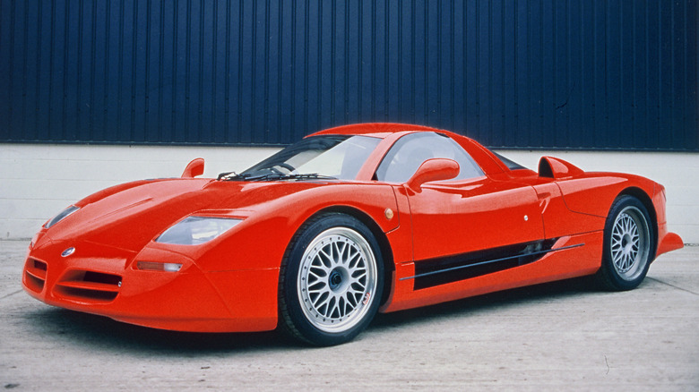 Red Nissan R390 GT1 road car