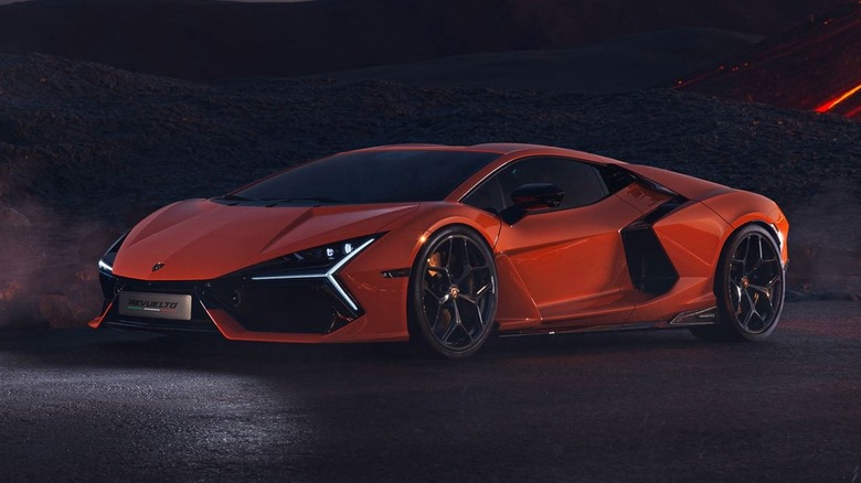 Orange Lamborghini Revuelto promotional image