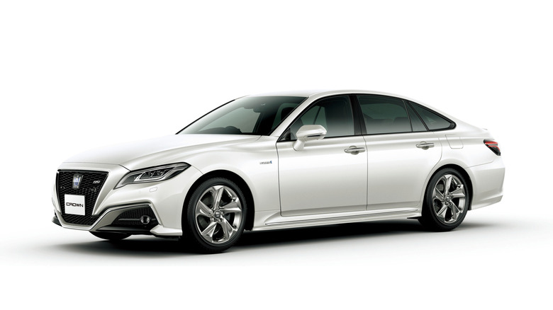 Toyota Crown S220 V6 Hybrid on white background