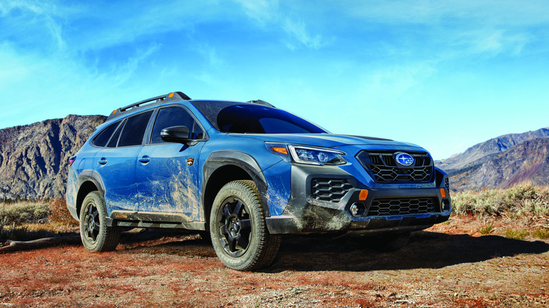 2025 Subaru Outback Wilderness parked in off-road conditions