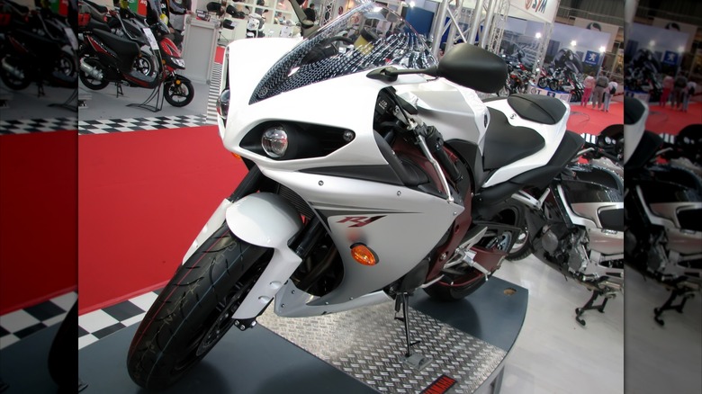 2009 Yamaha YZF-R1 at International Motor Show "Motopassion" in Belgrade, Serbia