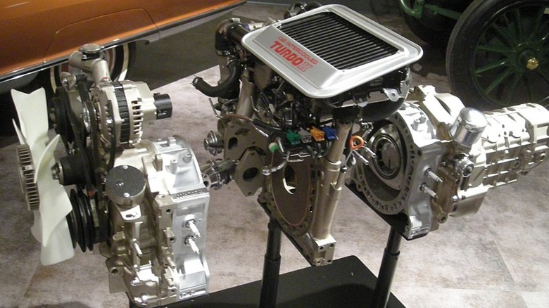 Mazda RX-7 Wankel disassembled engine