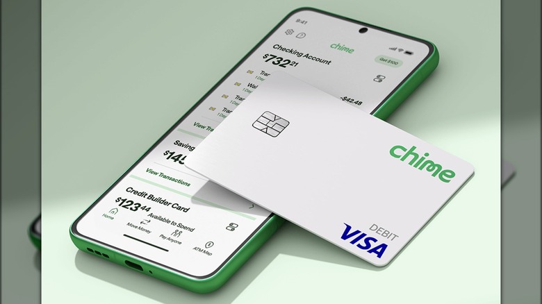 Chime mobile banking app and debit card