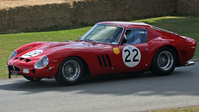 1962 Ferrari 250 GTO on racetrack