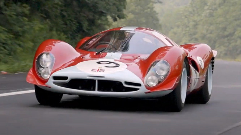 1967 Ferrari 412P Berlinetta on road