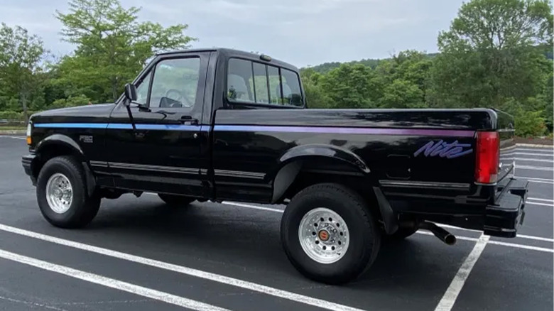 A 1992 Ford F-150 Nite Edition in a parking lot