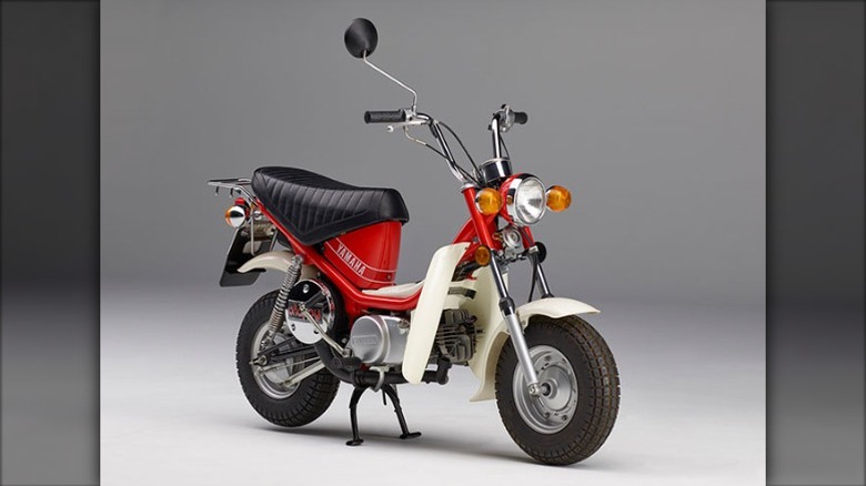 Red 1973 Yamaha Chappy