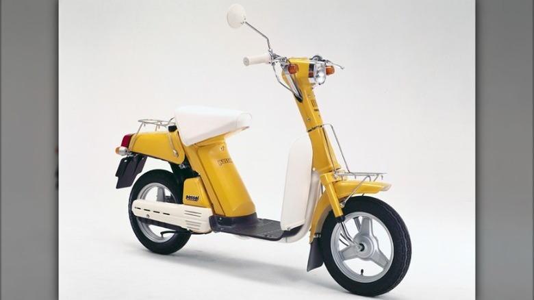 Yellow 1977 Yamaha Passol