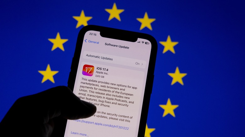 iPhone software update in EU