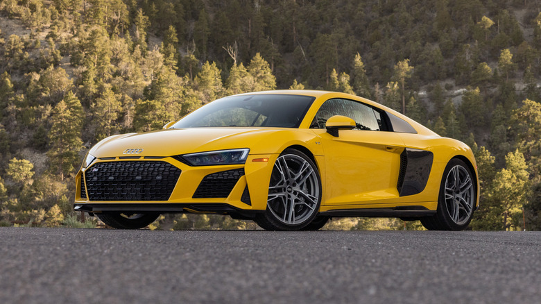 Yellow Audi R8