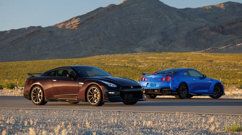 Two Nissan GT-R Special Edition cars