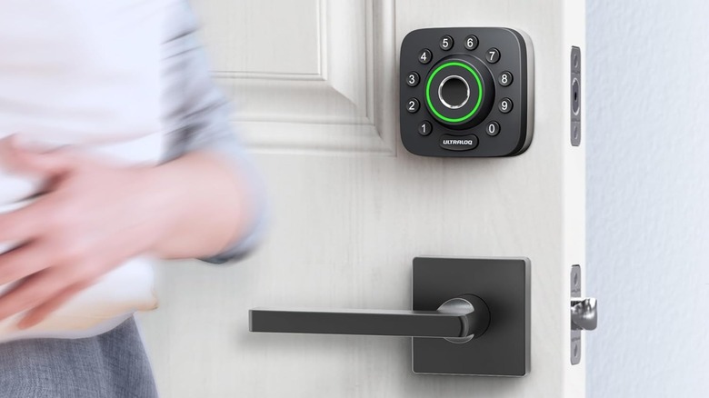 ULTRALOQ Smart Lock on door