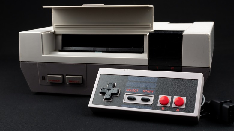 A NES console with controller